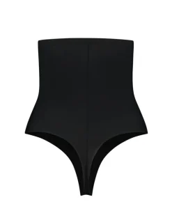 Sculpting High Waist Thong, Black, XL