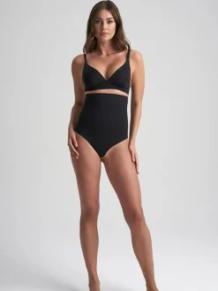 Sculpting High Waist Thong, Black, XL