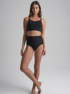 Sculpting Mid Waist Brief, Black, XXL