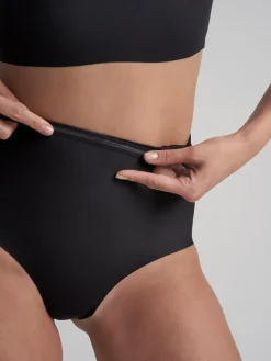 Sculpting Mid Waist Brief, Black, XXL