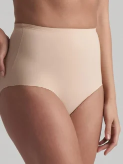 Sculpting Mid Waist Brief, Beige, XL