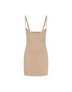Sculpting Open Bust Underkjole, Beige, XL