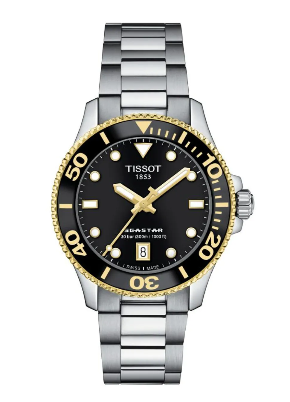 Seastar T120.210.21.051.00 Ur, Stål/Sort, 37 mm