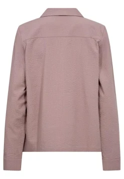 Seersucker Natskjorte, Rose, XS