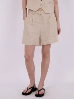 Sega Heavy Linen Shorts, Sand, 34