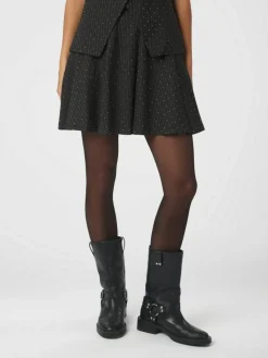 Selah B Pinstripe Nederdel, Antracit, 38