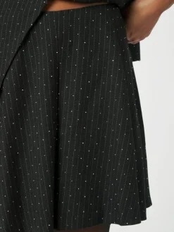 Selah B Pinstripe Nederdel, Antracit, 38