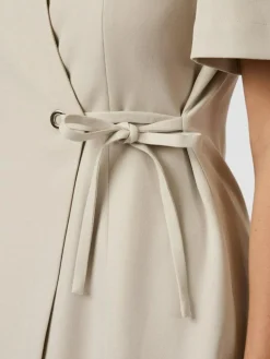 Sendita Eyelet Kjole, Sand, 42