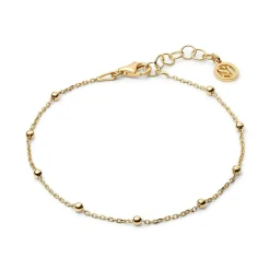 Sfere Armbånd, Gold Plated, 16+2 cm
