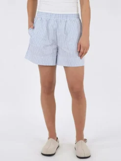 Shady Stripe Shorts, Light Blue, 34
