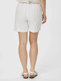 Shea Linen Shorts, White, 34