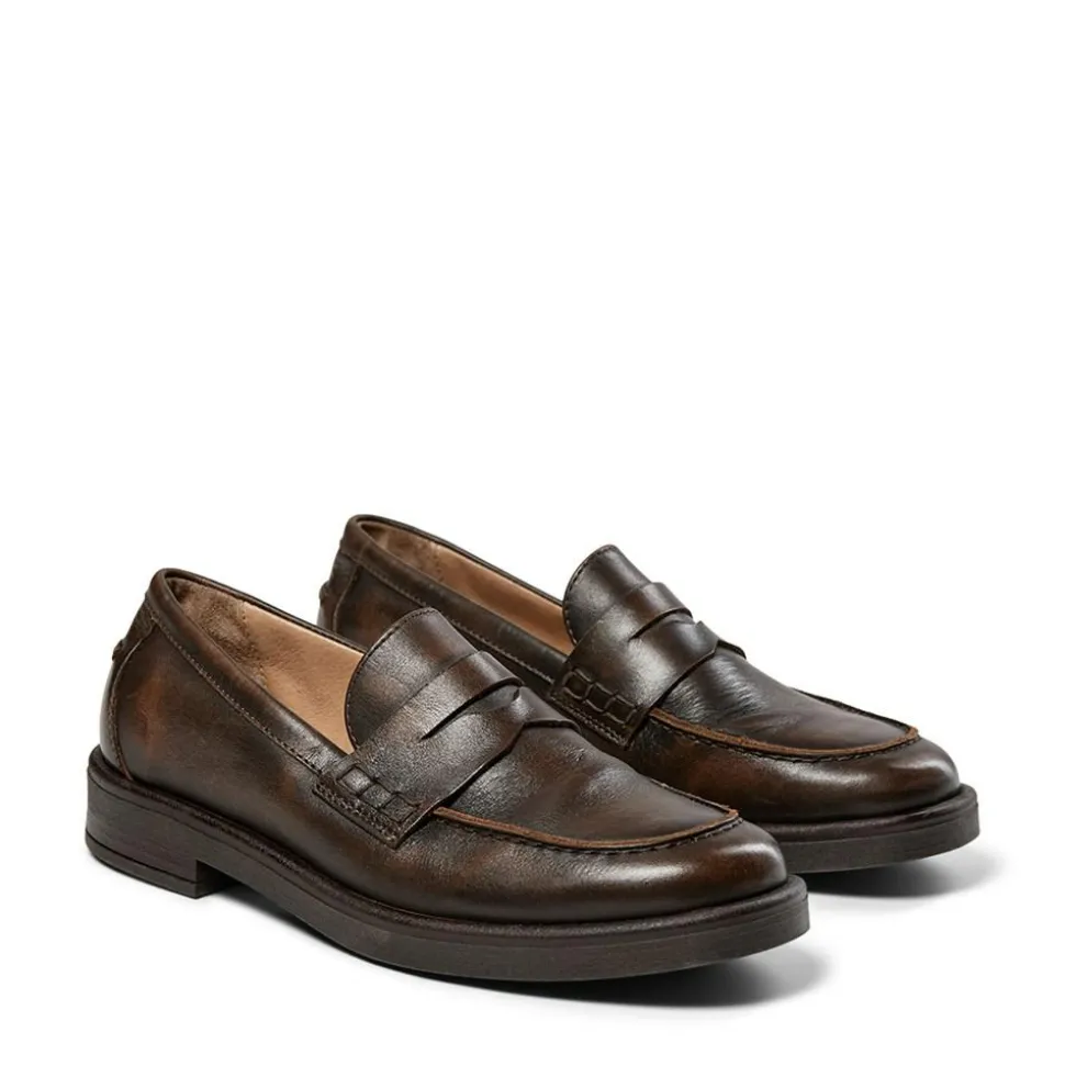 Shelly Vintage Loafers, Brown Matte, 41