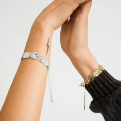 Shift Armbånd, Gold Plated, 17,5 cm