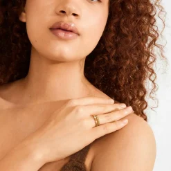 Shift 2-pak Ringe, Gold Plated