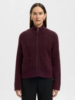 Sia Cardigan, Fig Melange, XL