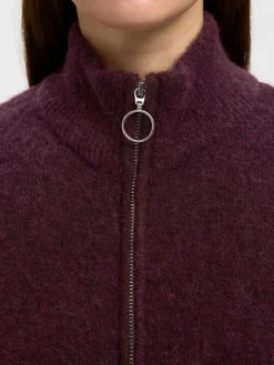 Sia Cardigan, Fig Melange, XL