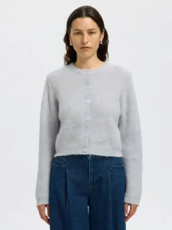 Sia Cropped Cardigan, Ancient Water, S