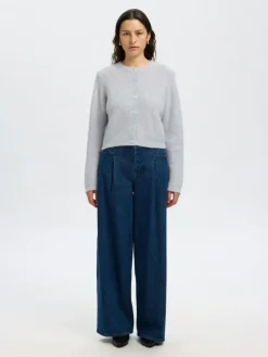 Sia Cropped Cardigan, Ancient Water, S