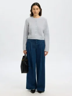 Sia Cropped Cardigan, Ancient Water, S