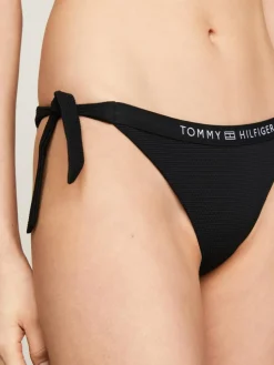 Side Tie Bikinitrusser, Black, L