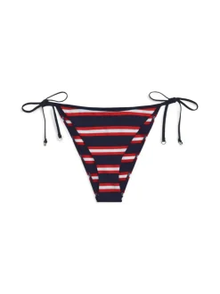 Side Tie Bikinitrusser, New Preppy Stripe Navy, S