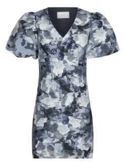 Sika Brocade Floral Kjole, Floral Grey, 36