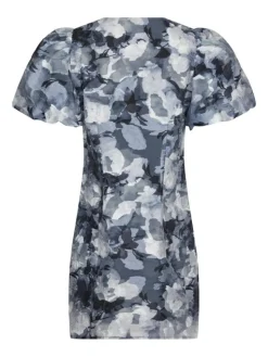 Sika Brocade Floral Kjole, Floral Grey, 36