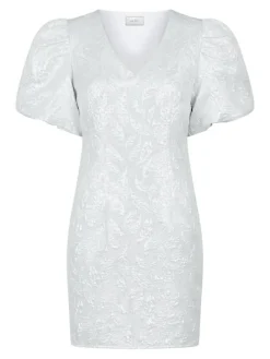 Sika Metallic Kjole, Silver, 38