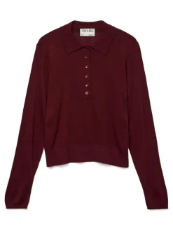 Sikita Polo Striktrøje, Zinfandel, M