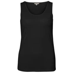 Silk Jersey Tank Top, Black, L