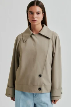 Silvie Trench Jakke, Fallen Rock, XL