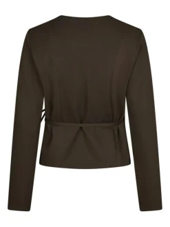 Simmi Bluse, Dark Brown, 40