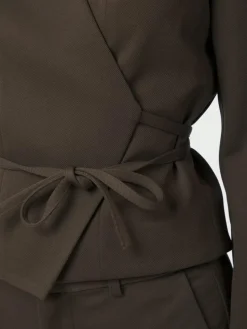 Simmi Bluse, Dark Brown, 40