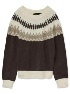 Simone Nordic Striktrøje, Chocolate Torte, XL