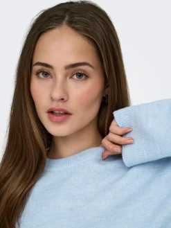 Simoni Striktrøje, Cashmere Blue, M