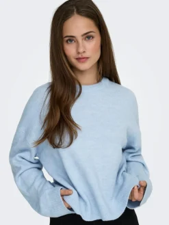 Simoni Striktrøje, Cashmere Blue, M