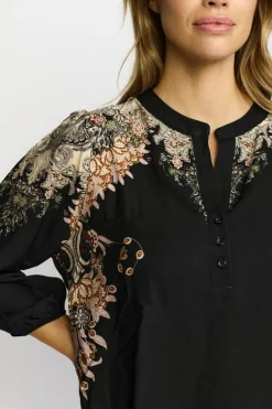 Sina Bluse, Black, XL