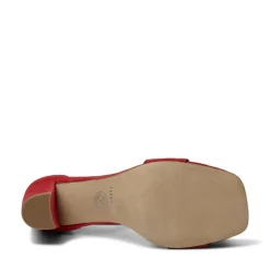 Sinna Højhælede Sandaler, Red Suede, 40
