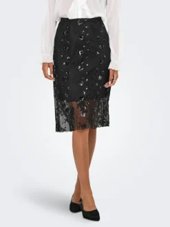 Sinna Lace Nederdel, Black, L