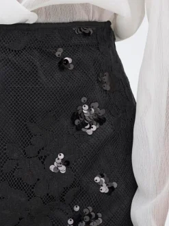 Sinna Lace Nederdel, Black, L