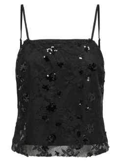 Sinna Lace Top, Black, M