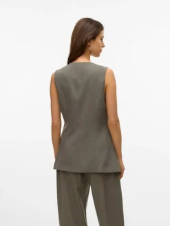 Sira Tailored Vest, Covert Green, 38