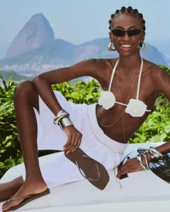 Slim Square Sandaler, Dark Brown, 39/40