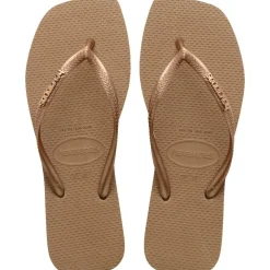 Slim Square Sandaler, Rose Gold/Rose Gold, 35/36