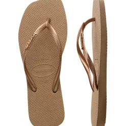 Slim Square Sandaler, Rose Gold/Rose Gold, 35/36