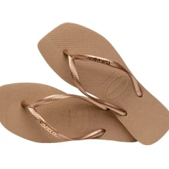 Slim Square Sandaler, Rose Gold/Rose Gold, 35/36