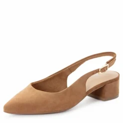 Slingback Pumps, Cognac, 42