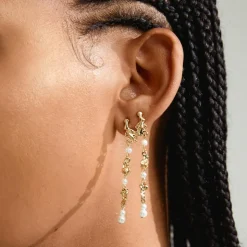 Sloan Øreringe, Gold Plated