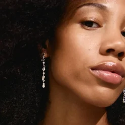 Sloan Øreringe, Silver Plated