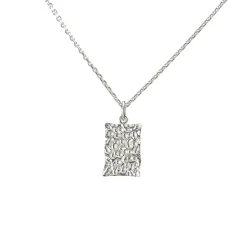 Small Krystal Halskæde, Silver, 42-45 cm